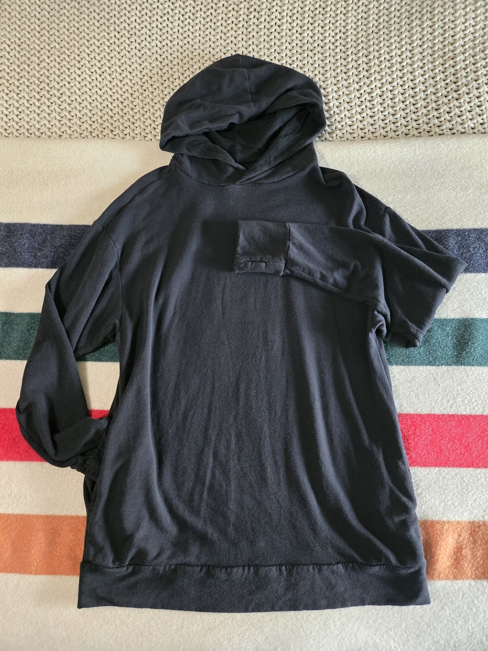 American Eagle Black OFFLINE Hoodie W Thumbholes & Pockets!